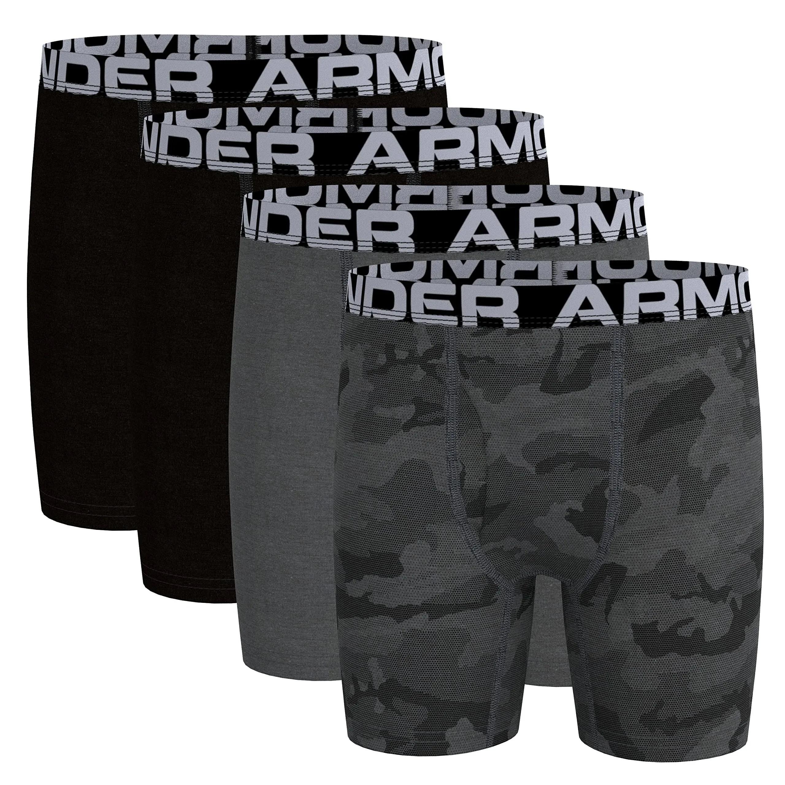 Boys 8-20 Under Armour 4-Pack Camo Boxer Set