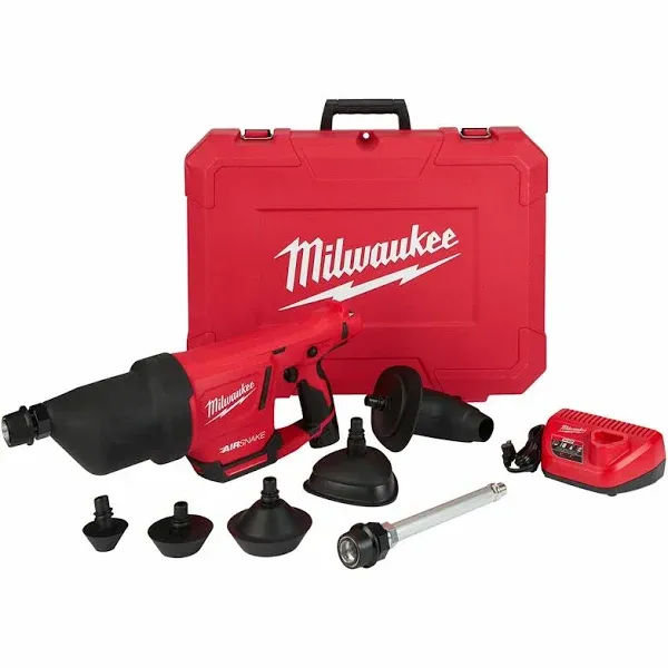 Milwaukee 2572A-21 M12 Airsnake Drain Cleaning Air Gun Kit