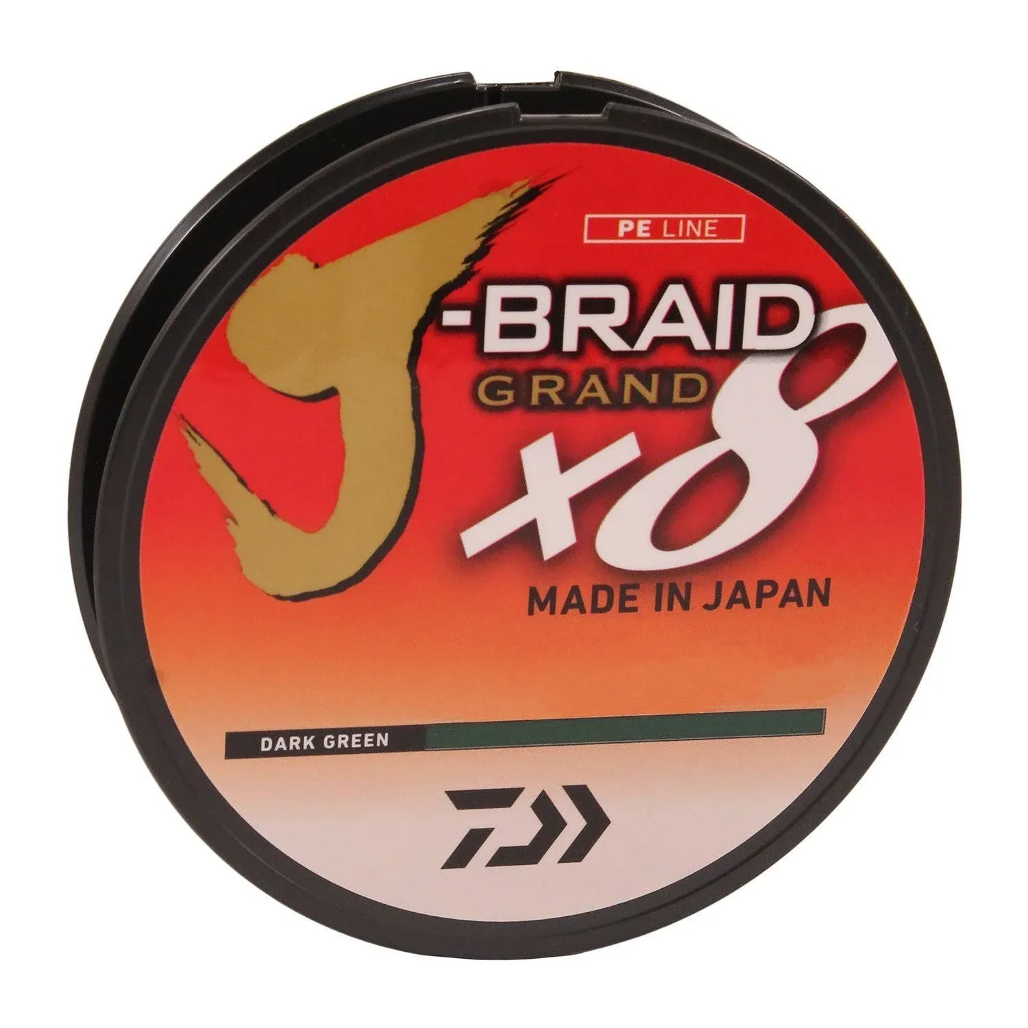 Daiwa J-Braid X8 Grand Braided Line, Dark Green