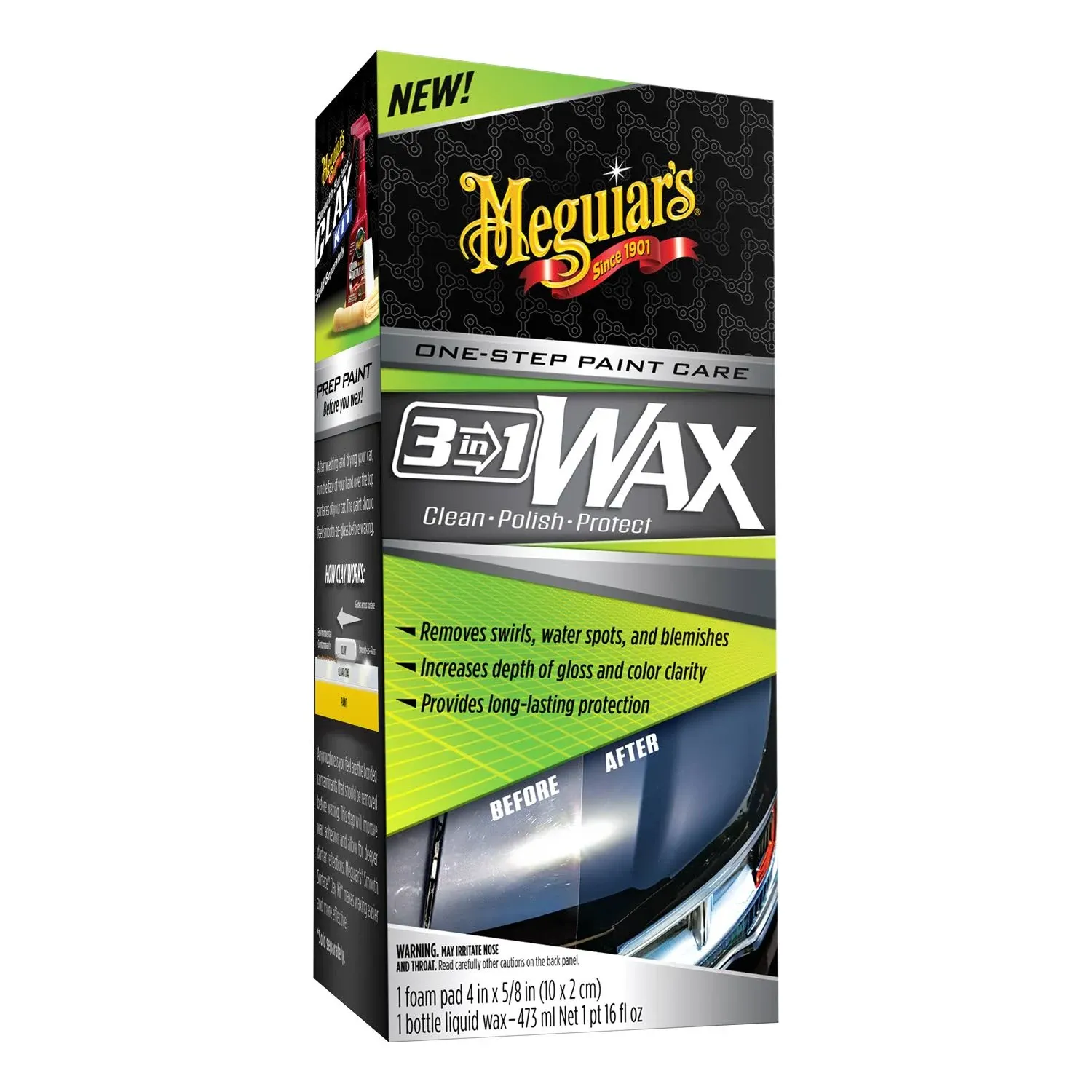 3-in-1 Wax, G191016, 16 Oz