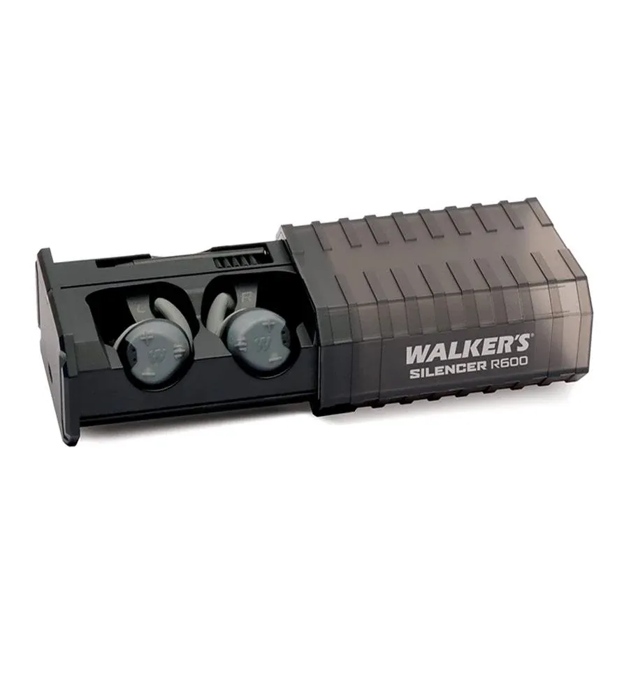 Walker's Silencer 2.0 Rechargeable Electronic Ear Plugs, Gray