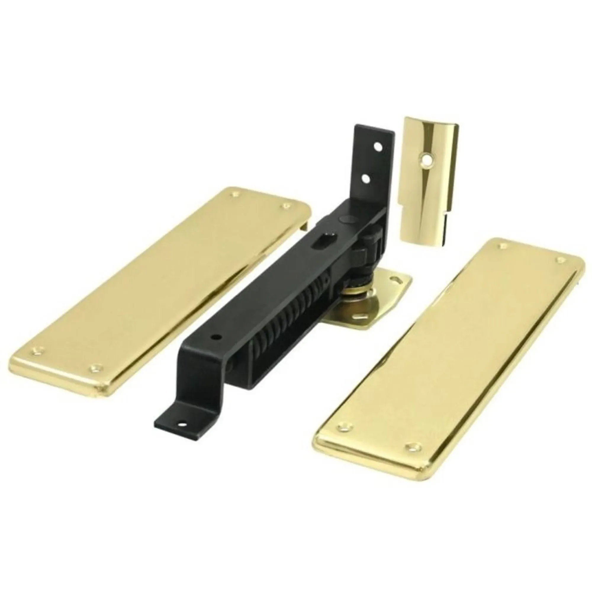 Deltana DASH95U3 Polished Brass Double Action Spring Hinge