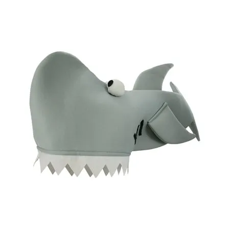 Nicky Bigs Novelties Funny Shark Bite Hat Fish Attack Animal Ocean Theme Novelty Costume Accessory