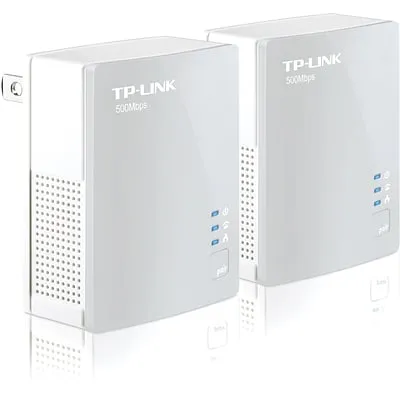 TP-Link - Powerline AV600 Nano Adapter Starter Kit - White