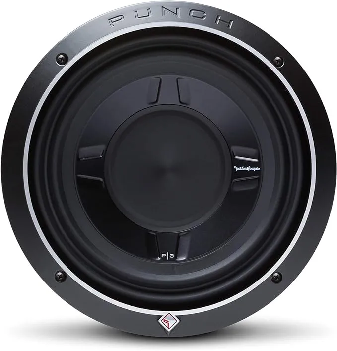 Rockford Fosgate P3SD2-10 10” Slim Subwoofer- DVC (dual 2-Ohm), 300 Watts Rms...