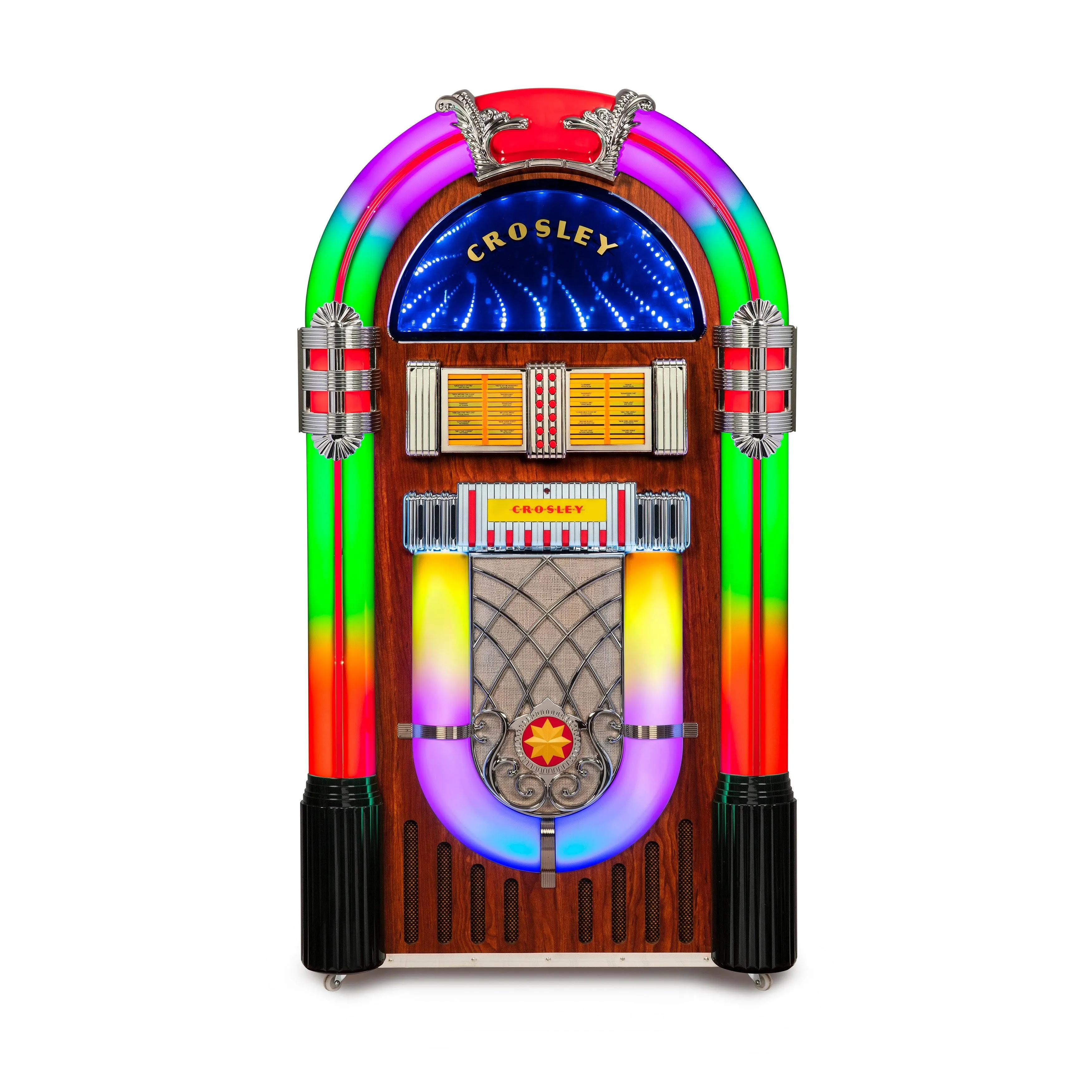 Crosley Digital LED Jukebox with Bluetooth - Walnut