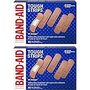 Band-Aid Brand Tough Strips Adhesive Bandage, All One size, 2 x 60 ct