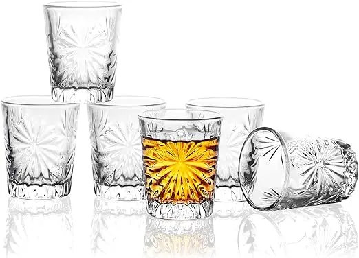 Shot Glasses, 1.75oz Mini Shot Glass Set of 6/Clear Shot Glasses/Tasting Glasses/Cordial Glasses/Sherry Glasses/Glasses Snifters/Cute Shot Glasses