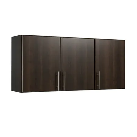 Prepac Elite 54" Wall Mounted Garage Cabinet in Espresso