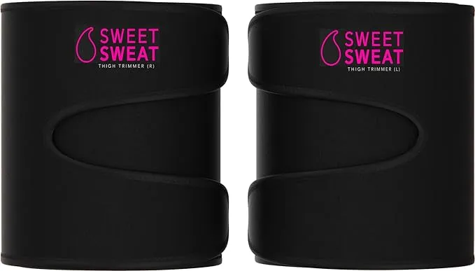 Sweet Sweat Thigh Trimmers - Medium Size - Black/Pink