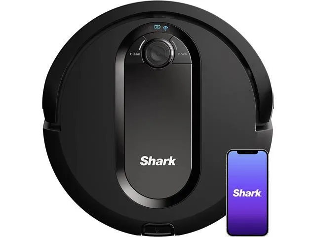 Shark RV990CA EZ Robot Vacuum with Row-by-Row Cleaning, Powerful Suction, Perfect for Pet Hair, Wi-Fi, Carpets & Hard Floors