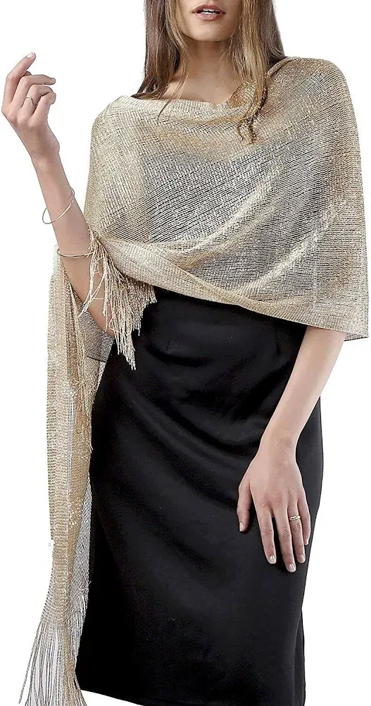 MissShorthair Women's Sparkle Shawls and Wraps for Party Dresses