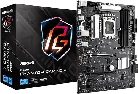 Asrock Z690 Phantom Gaming 4 LGA 1700 ATX Intel Z690 Intel Motherboard