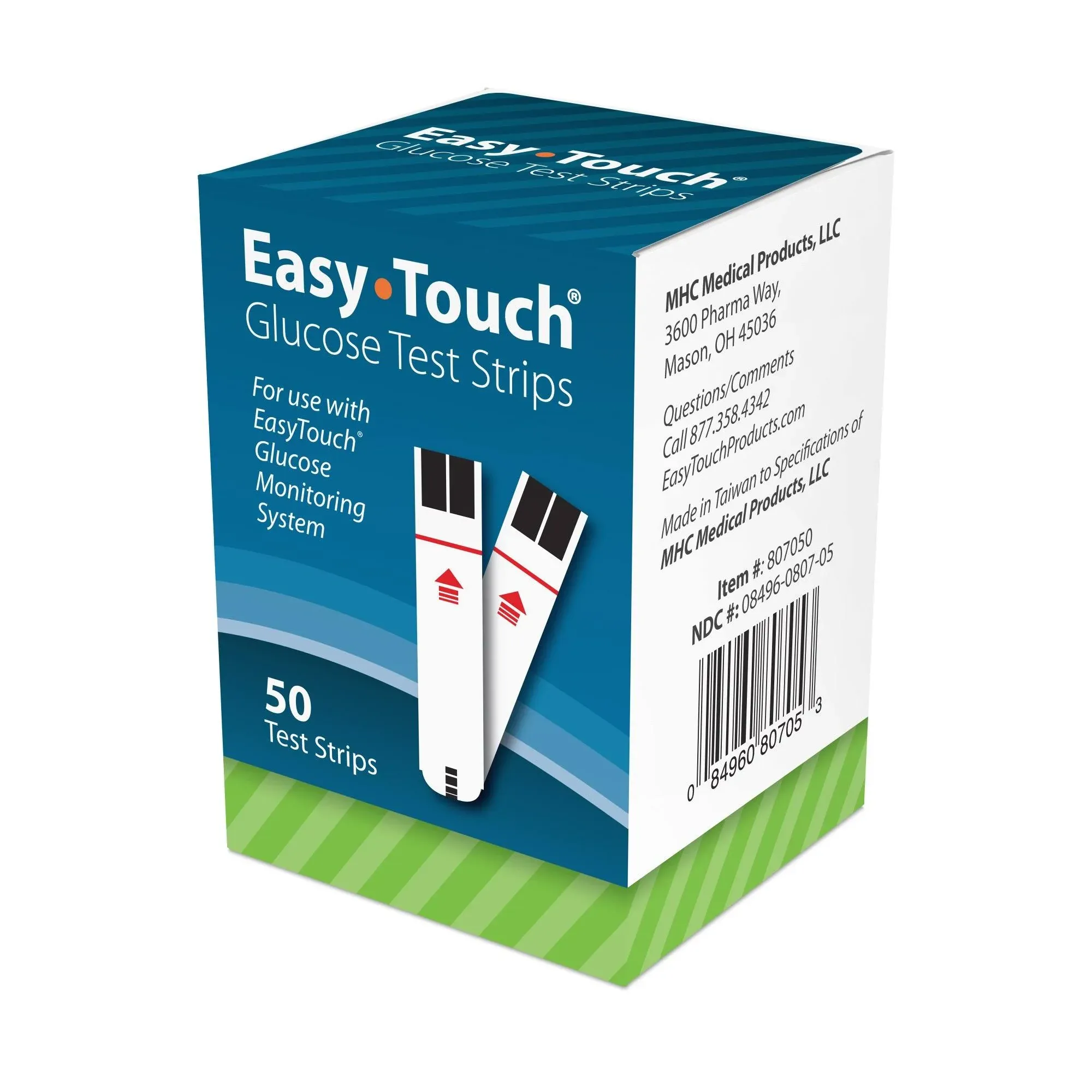 Easy Touch Glucose Test Strips 50