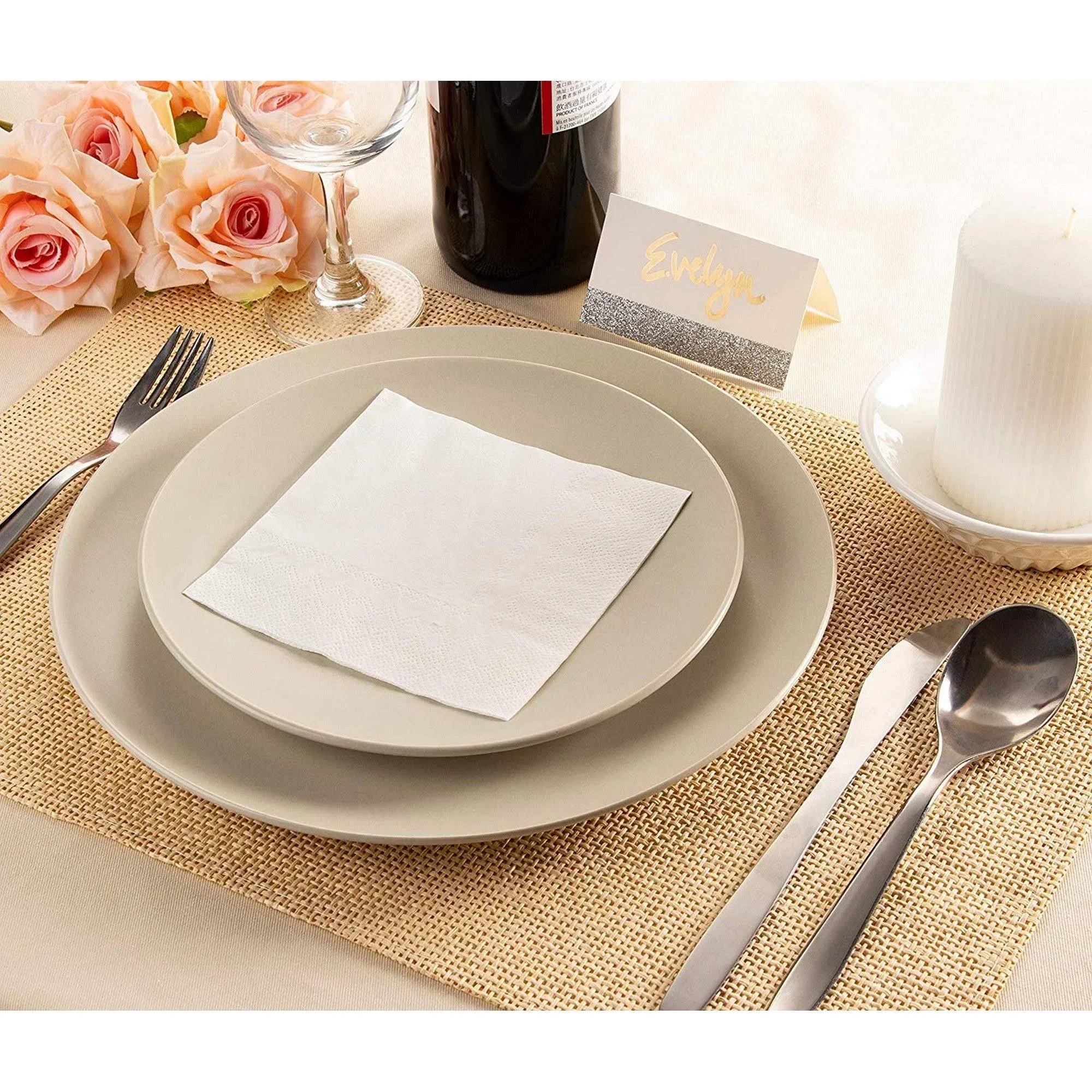 Juvale 500-Pack White Cocktail Napkins