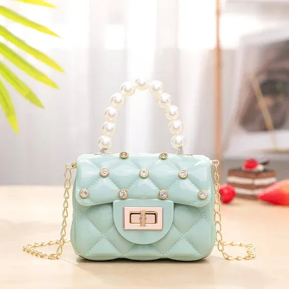 Fashion Candy Color Handbag Satchel Mini Purse Jelly Shoulder Bag Crossbody Purse ...