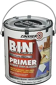 Zinsser B-I-N Shellac-Based Ultimate Stain Blocker Interior & Spot Exterior Primer, White, 1 gal.