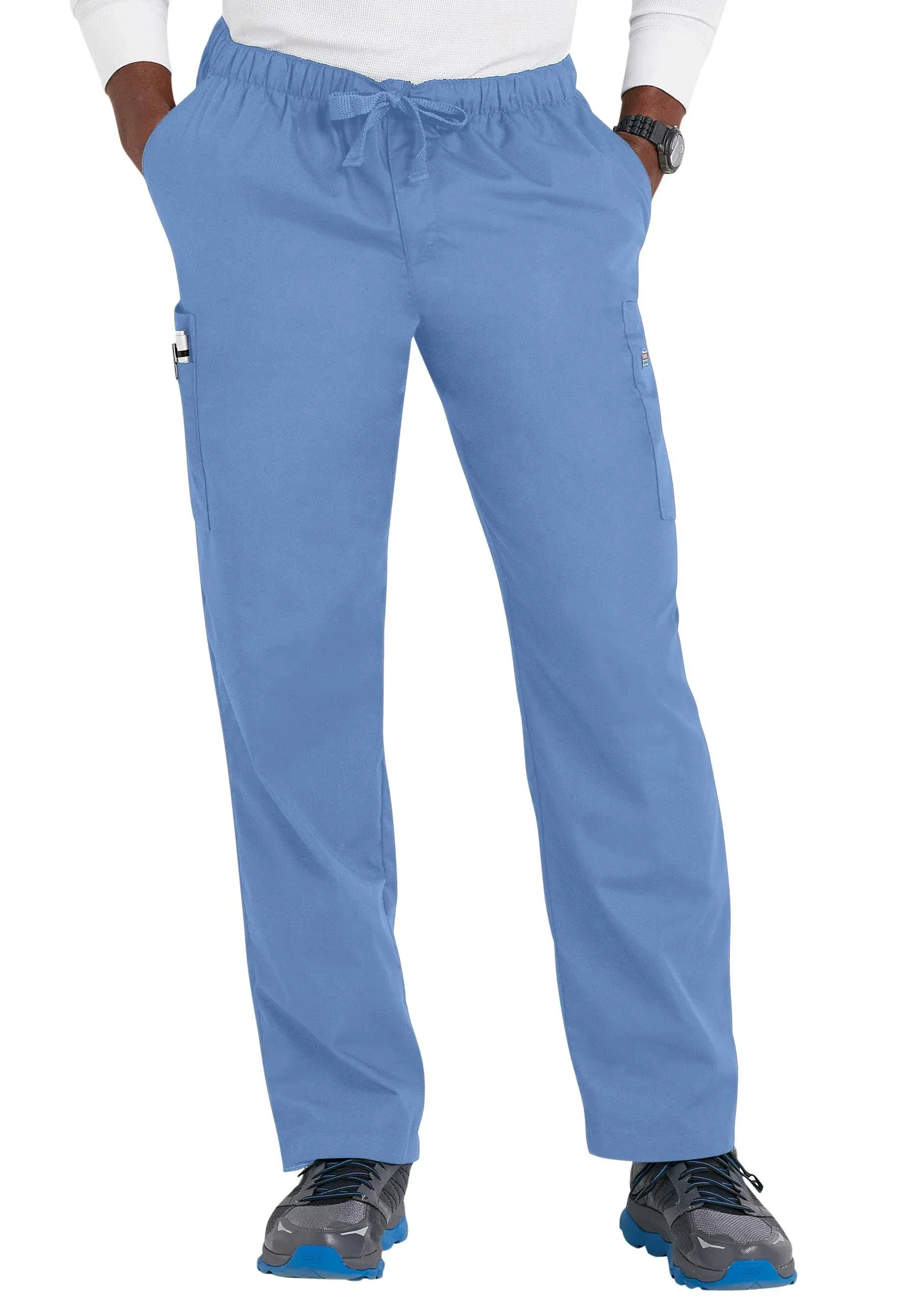 Medical Cargo Pants for Men Workwear Originals, Zipper Fly Scrubs for Men 4000