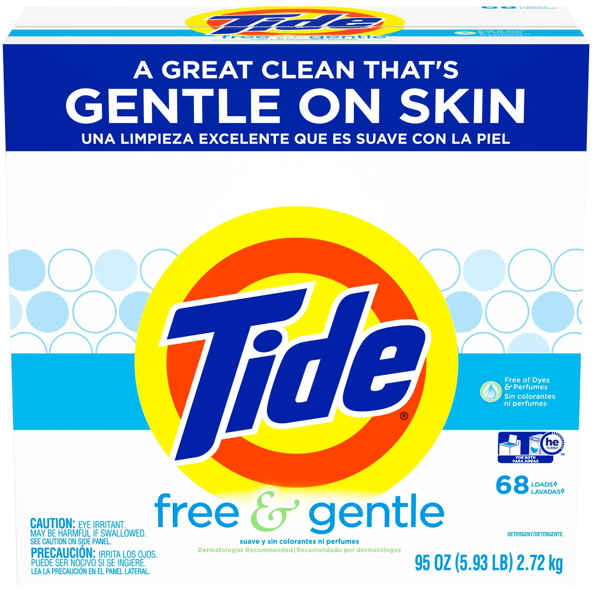 Tide Free & Gentle, 95 Oz, Unscented, Powder