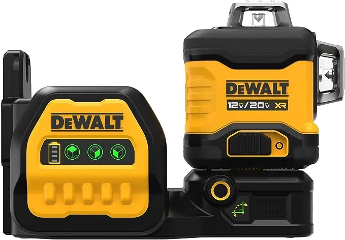 DEWALT 20V/12V MAX Laser Level, 3 x 360, Green, Bare Tool Only (DCLE34030GB)