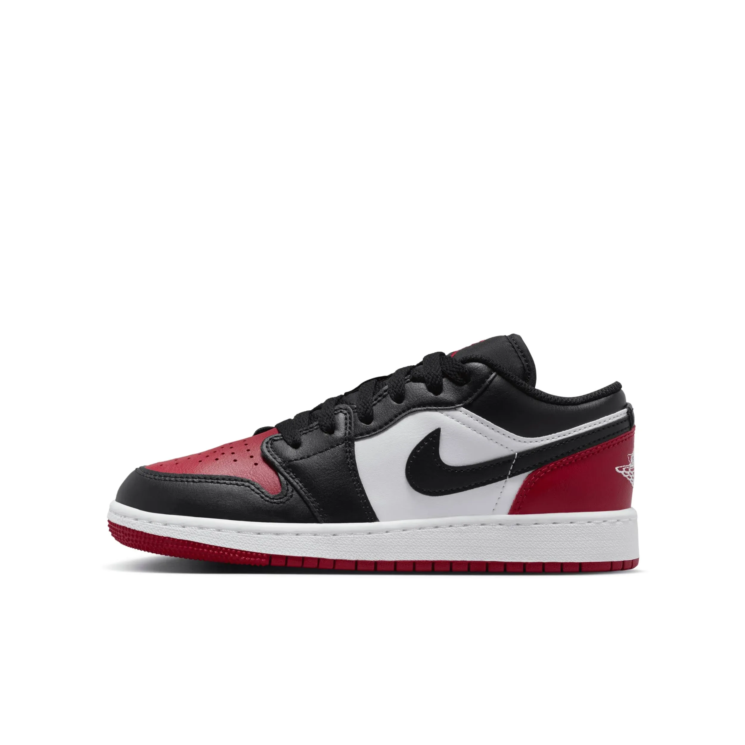 Air Jordan 1 Low GS -White / Black / Varsity Red / White