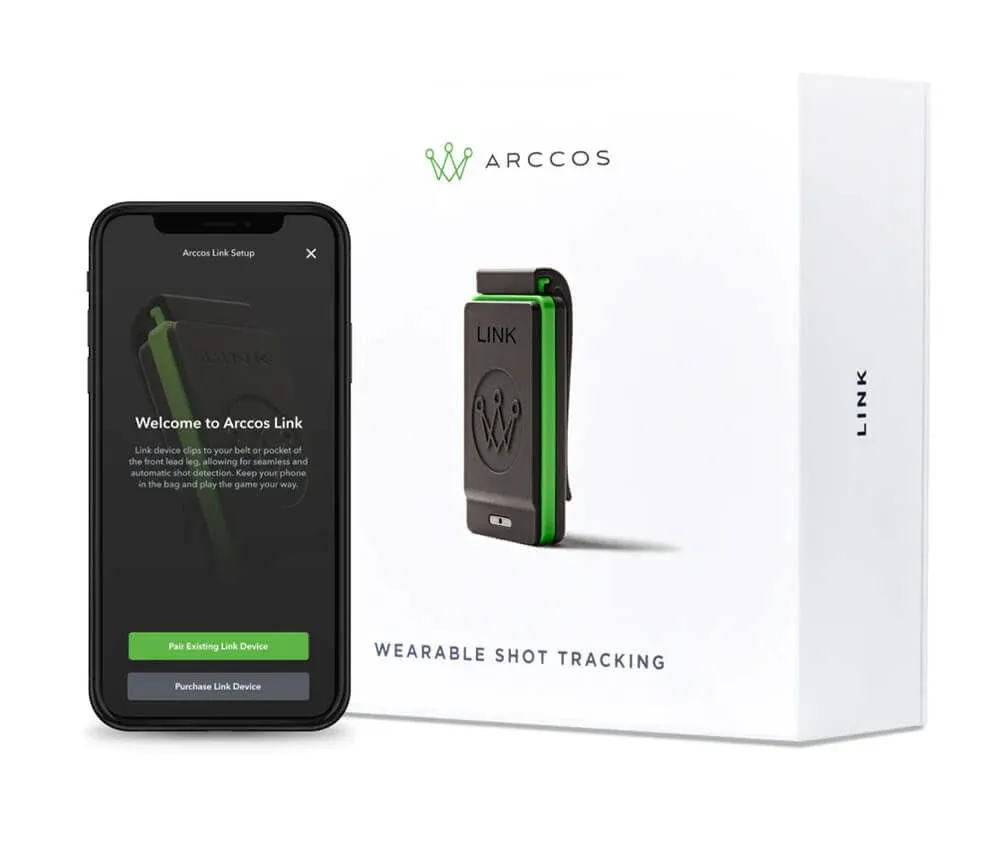 Arccos Link Seamlessly Connect to The Arccos Caddie App