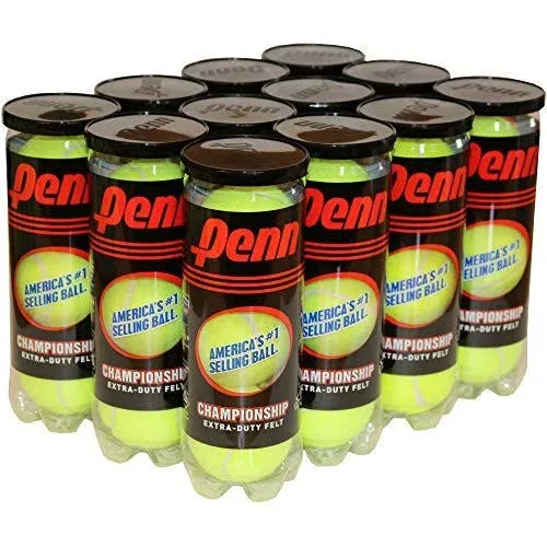 Penn Championship Extra Duty Tennis Balls (pack Of 12 Cans) 36 Balls