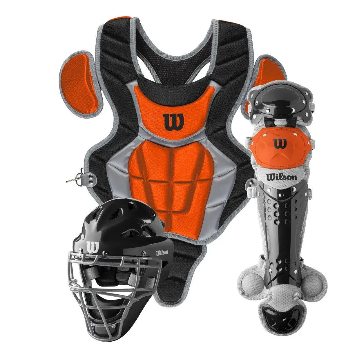 Wilson C200 Youth Catcher's Gear Kit - Navy Scarlet