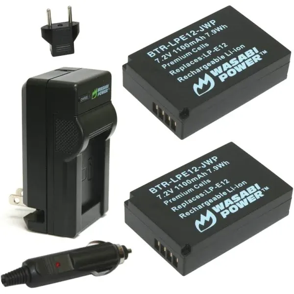 USB Dual Battery Charger for Canon LP-E12 LP-E12 EOS M100, M50, M10, M2, SX70 HS