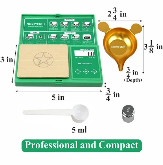 Reloading Scale, Powder Scale for Reloading, 1500 grains x 0.1 gn, Digital... 