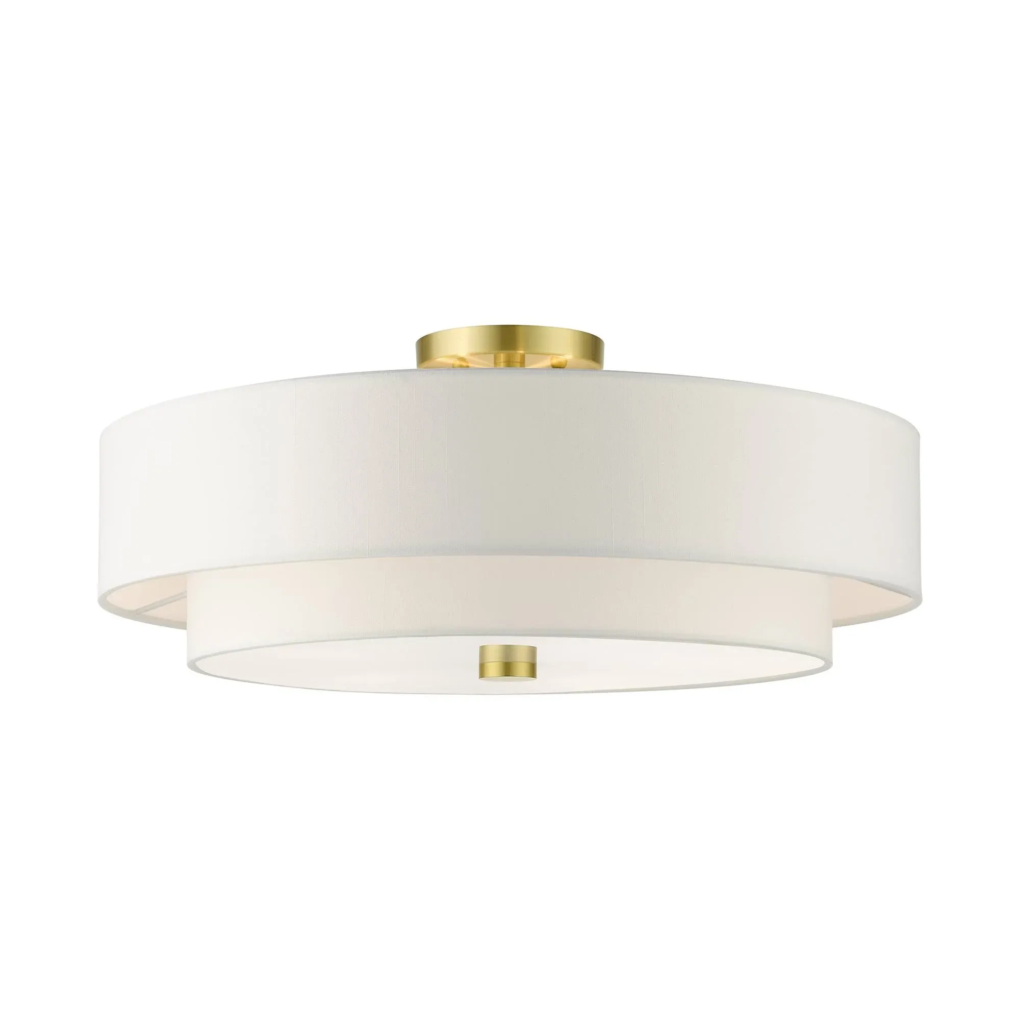 Meridian 5 Light Satin Brass Semi Flush (52140-12)