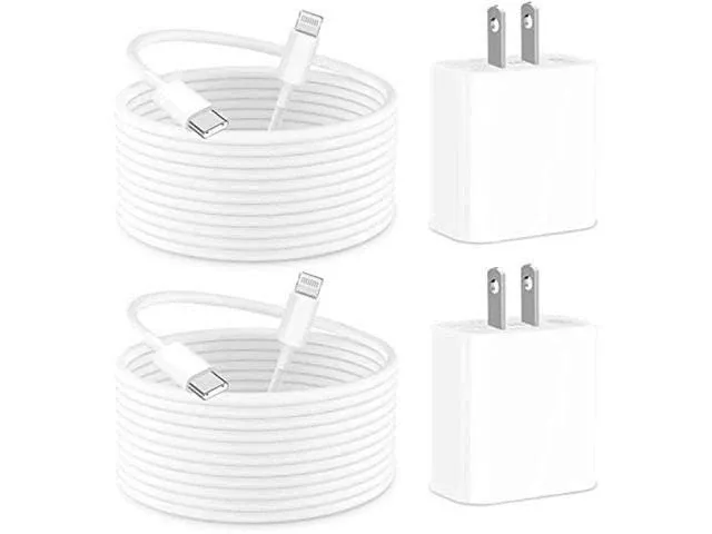 [Apple MFi Certified] iPhone Charger Fast Charging, Rombica 2Pack 20W USB-C Power ...