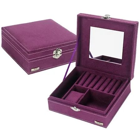 Jewelry Storage Box Portable Jewelry Holder for Earrings Necklace Bracelet Ornaments Display Household Organizer Case