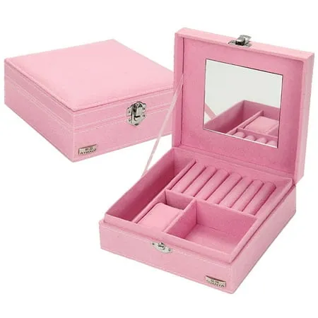 Jewelry Storage Box Portable Jewelry Holder for Earrings Necklace Bracelet Ornaments Display Household Organizer Case