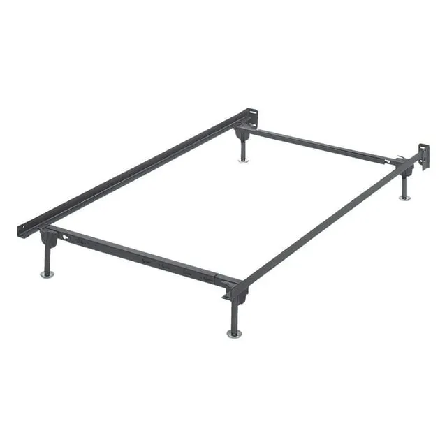 Signature Design by Ashley Contemporary Frames and Rails Twin/Full Bolt on Bed Frame  Metallic