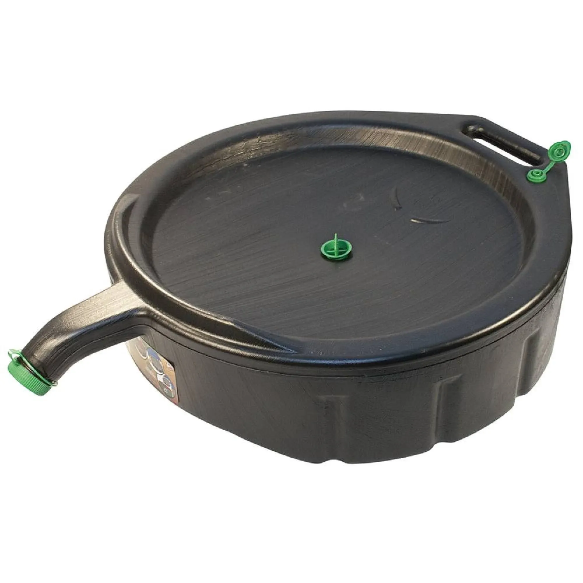 Hopkins FloTool 11838 Oil Drain Pan, Black, 15 qt