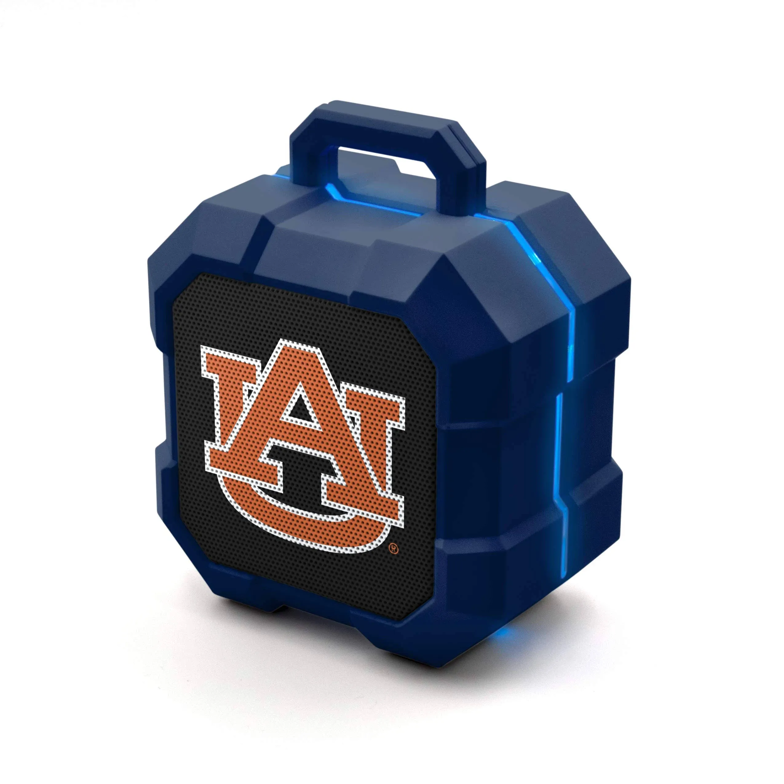 NCAA Auburn Tigers Shockbox LED Wireless Bluetooth Speaker, Team Color