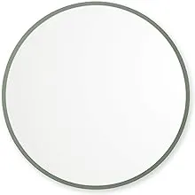 Better Bevel 24-in x 24-in Sage Green Round Bathroom Vanity Mirror Rubber | 19010