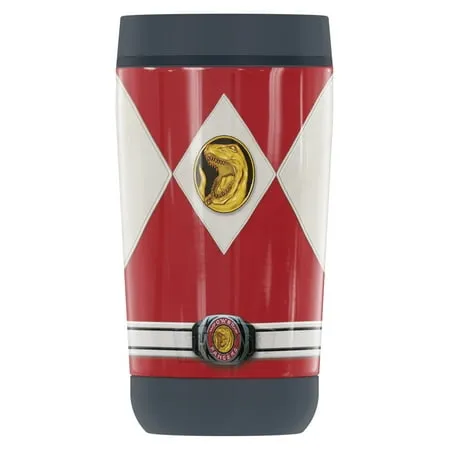 Power Rangers Red Ranger Emblem GUARDIAN COLLECTION BY THERMOS Stainless Steel Travel Tumbler Vacuum insulated & Double Wall 12 oz.