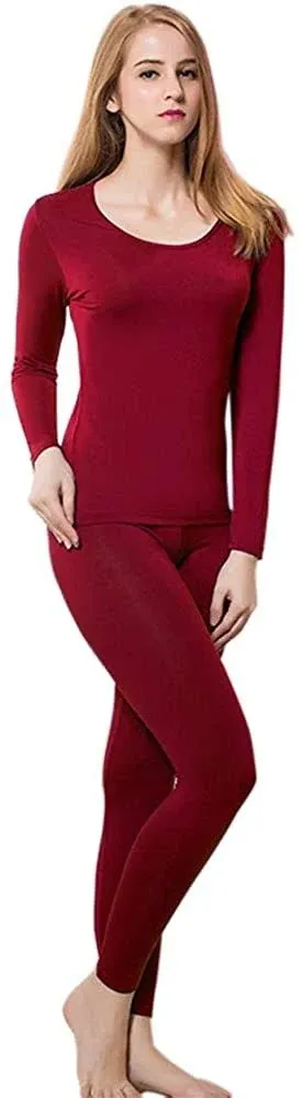 HEROBIKER Thermal Underwear Women Ultra-Soft Set Base Layer Top & Bottom Long ...