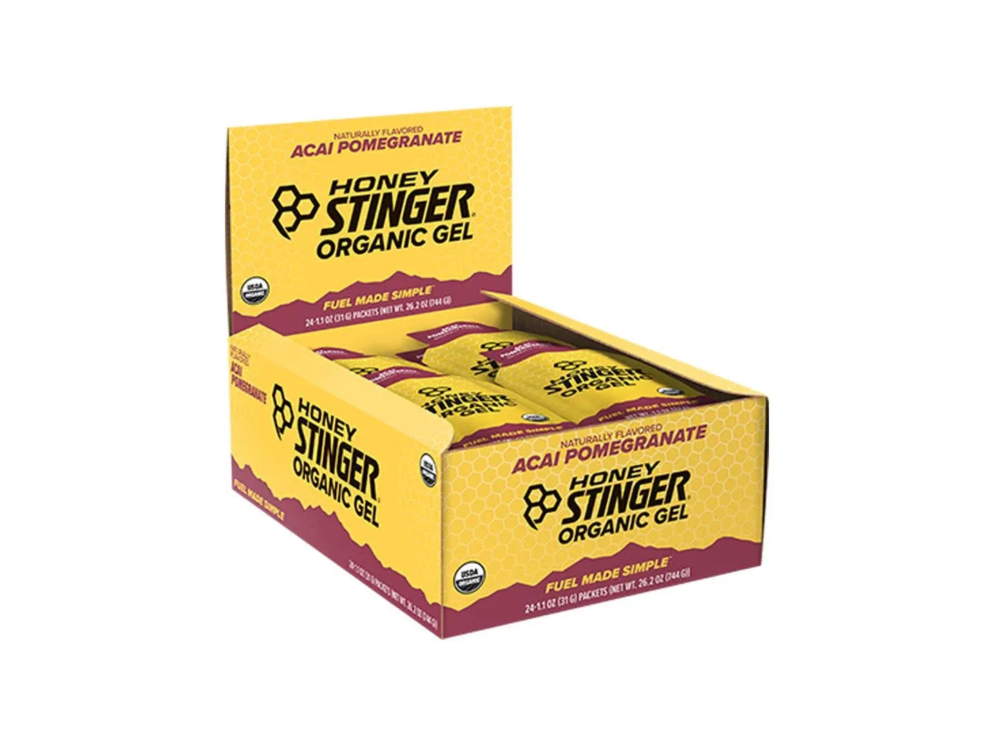 Honey Stinger Organic Energy Gel, Fruit Smoothie -  24 pack,  1.1 oz each