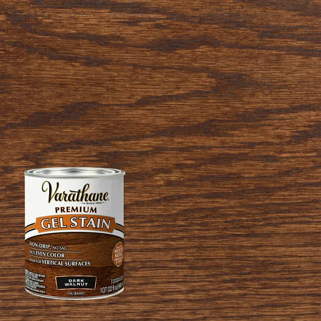 Varathane 358301 Premium Gel Stain, Quart, Dark Walnut