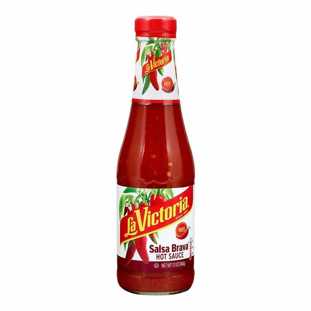 La Victoria Hot Sauce, Salsa Brava, Hot - 12 oz