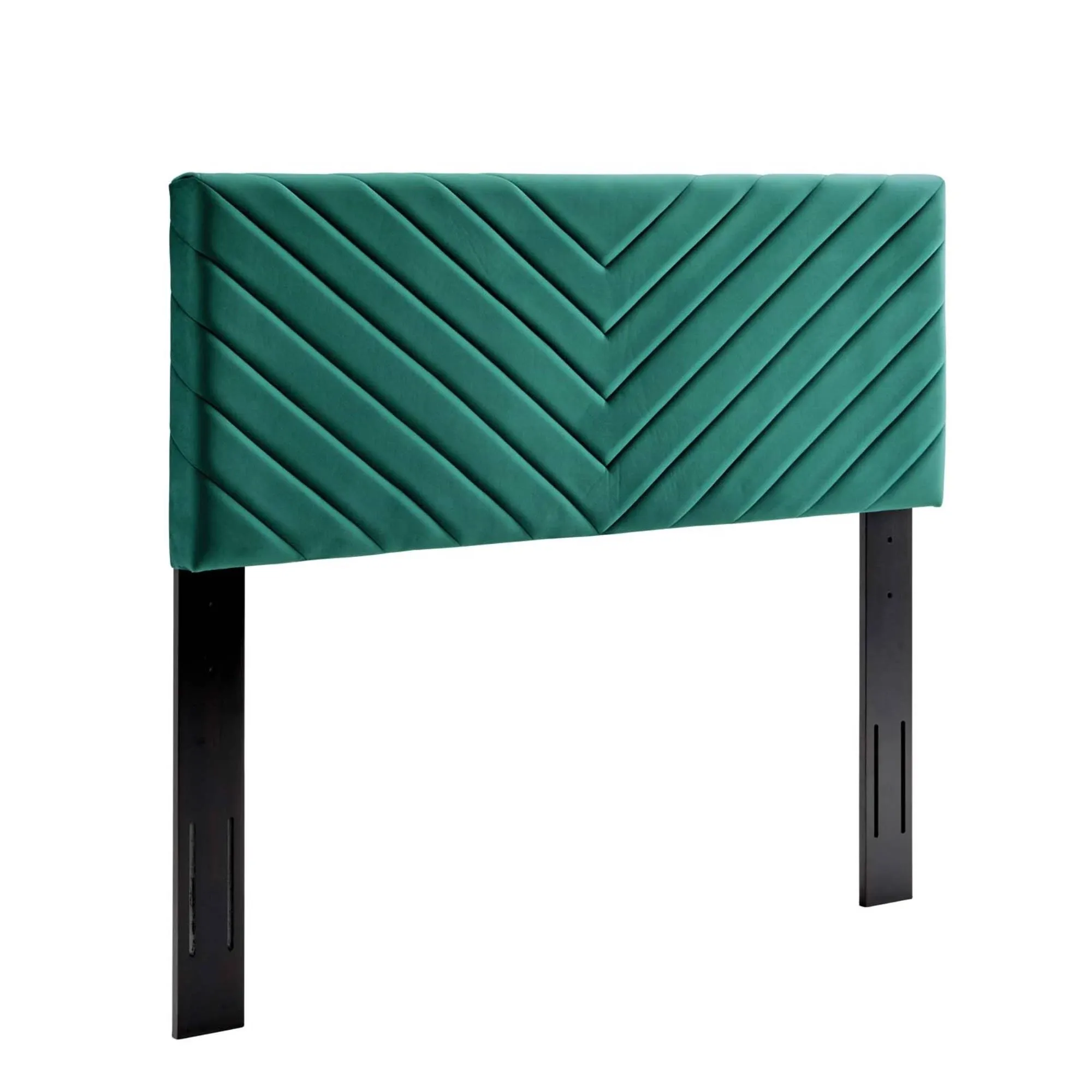 Modway Alyson Angular Channel Tufted Performance Velvet Full / Queen Headboard - Teal