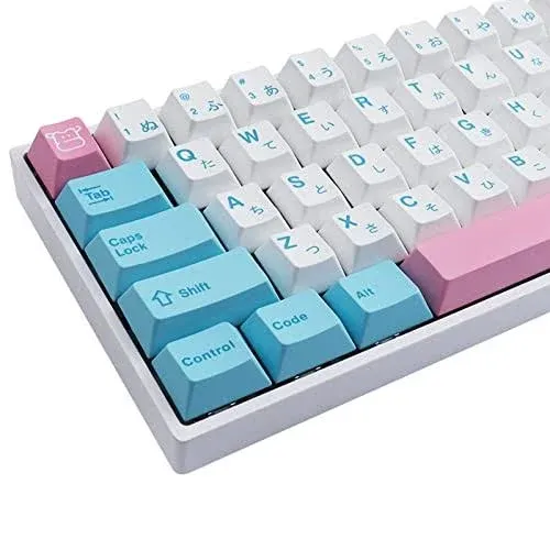 Hyekit Keycaps 140 Keys PBT Dye-Sublimation Milk Cover Keycap Cherry Profile ...