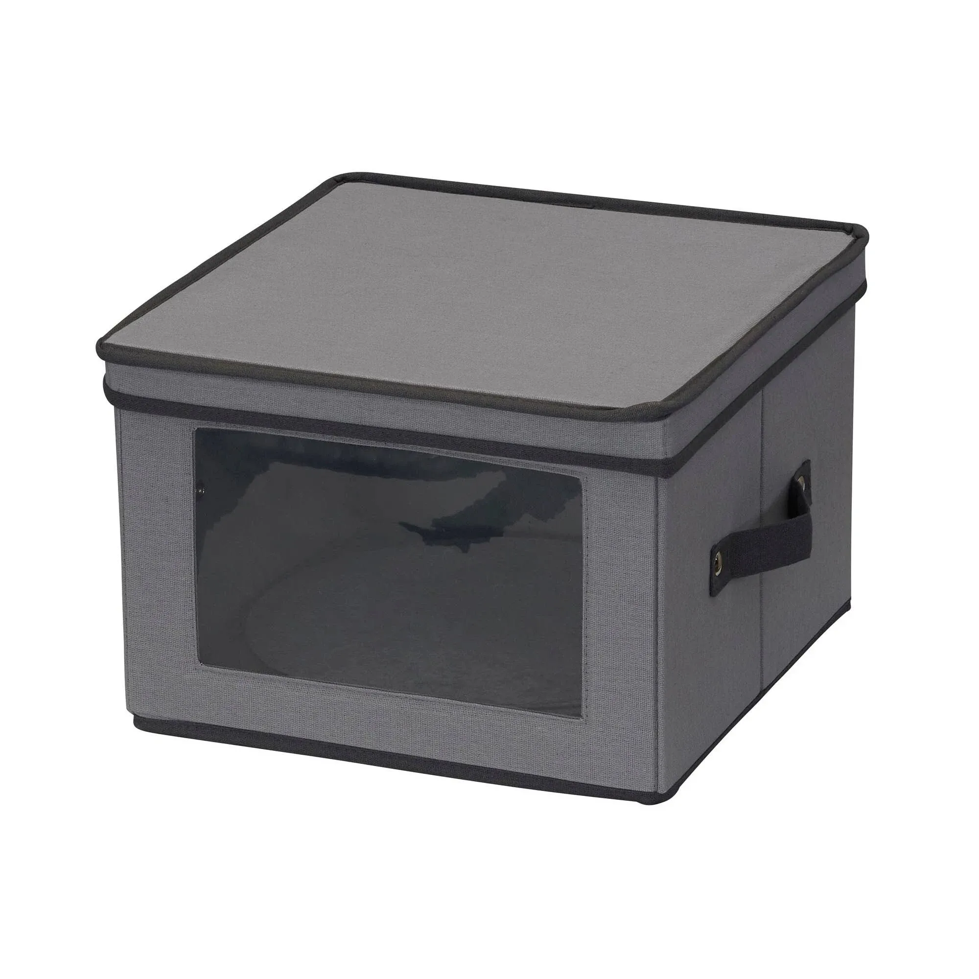 Dinner Plate Storage Box In Gray