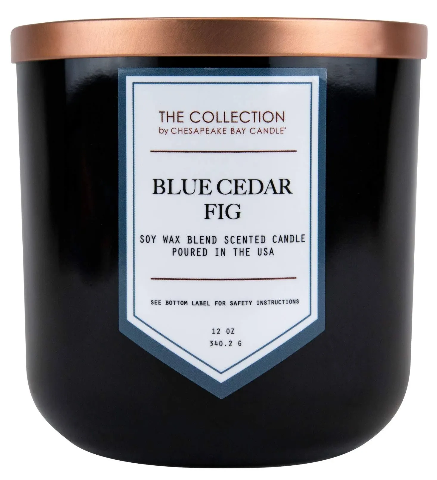 Chesapeake Bay Candle - TA35215 The Collection Two-Wick Scented Candle, Blue Cedar Fig, Home Décor