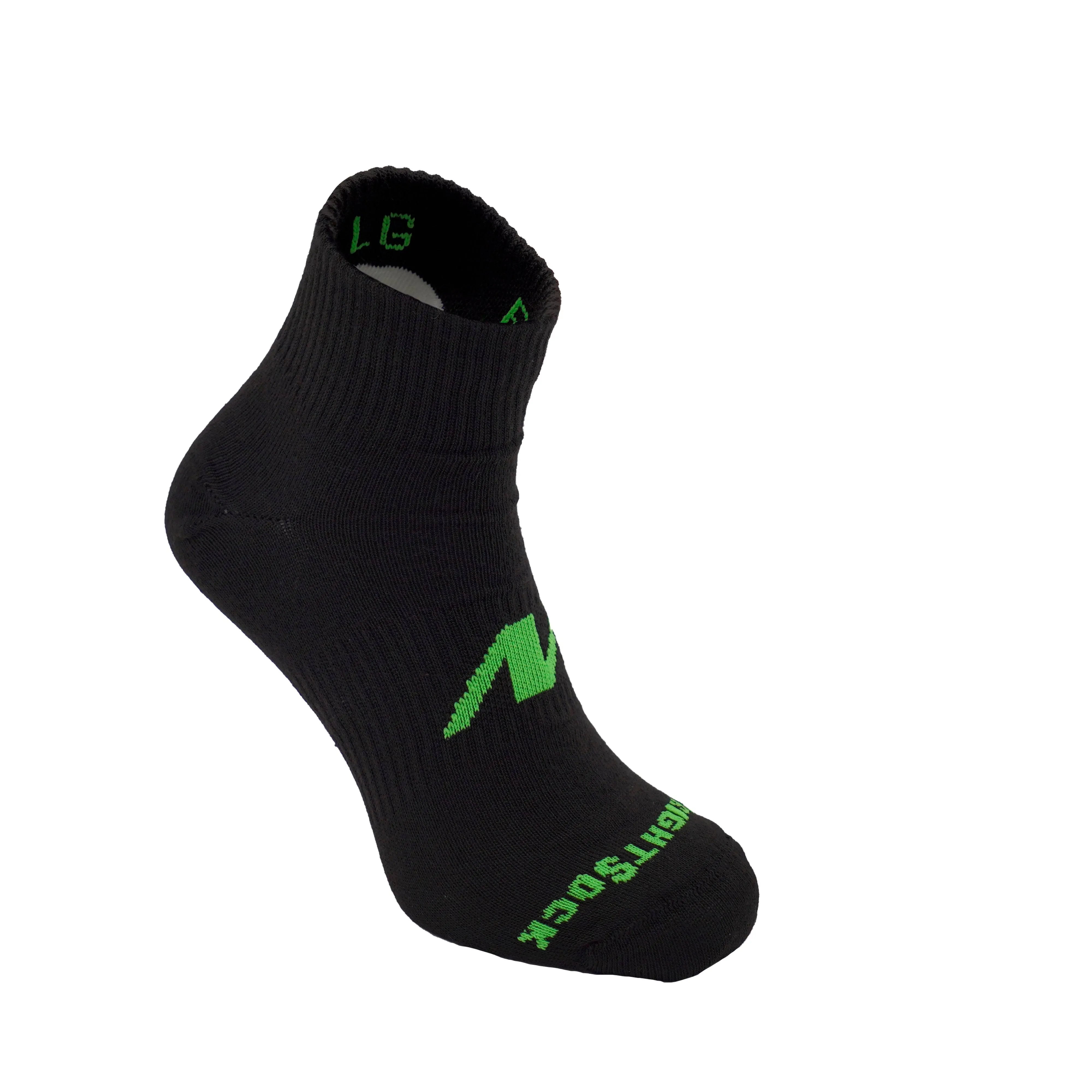 Wrightsock unisex Blister Free Socks Running II Quarter - Black, X-Large