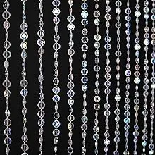 3ft x 6ft 34 Strands Iridescent Faux Crystal Beaded Curtain for Doorway Room ...