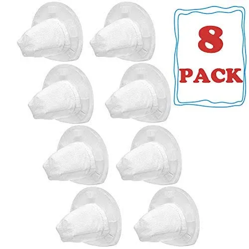 8 Pack Replacement Filter for Black & Decker Power Tools VF110 Vacuum CHV9610 CHV1210 CHV1510 CHV1410 CHV1410B BDH2000L, 90558113-01